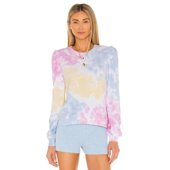 Generation Love Heidi Ruffle Tie Dye Sweatshirt